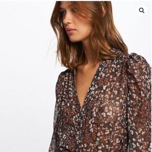 Morgan De Toi Floral Blouse Size 42 US 10